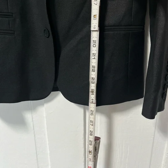Zadig & Voltaire Bird Studded Back Black 2 Button Blazer Jacket size small - Picture 8 of 9